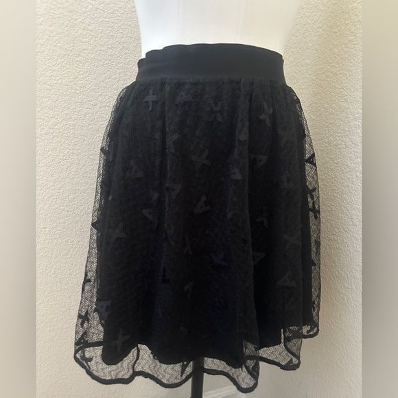 ARMANI EXHANGE Womens Logo Mesh Skirt - Size 6 - Picture 2 of 8